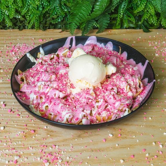 Strawberry Shortcake Fettuccine Crepe