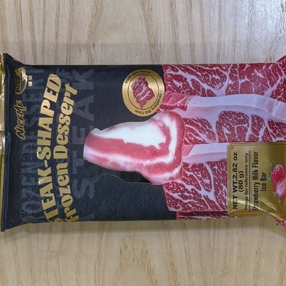 Steak - Shaped Frozen Dessert Ice Cream
