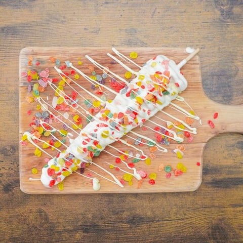 Fruit Pebbles Waffle Sticks
